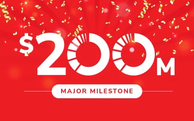 $200m funding milestone